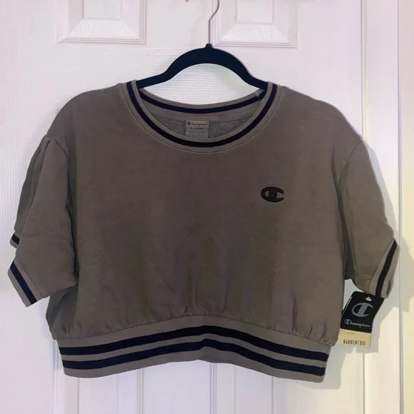 Champion Tops Champion Short Sleeve Sweatshirt Poshmark